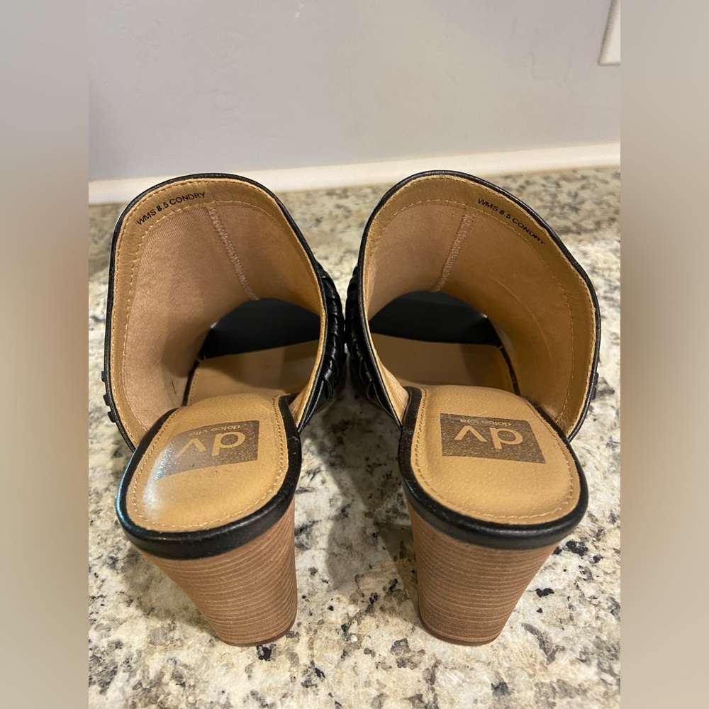 Dolce Vita open toe slide heels, 8.5